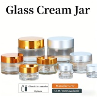 Emballages cosmétiques résistants aux enfants 5g, pots en verre transparent pour crème, bouchon à vis CR, utilisation pour les soins de la peau, volumes de 20ml, 10ml, 30ml, 50ml