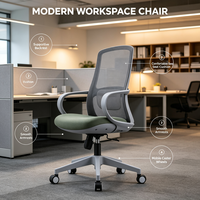 Chaises de conférence réglables modernes à prix abordable, vente en gros d'usine, chaises de bureau pivotantes pour employés