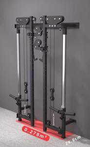 Nueva Versión de Rack de Sentadillas <span class=keywords><strong>Plegable</strong></span> Montado en Pared, Rack de Cables <span class=keywords><strong>Plegable</strong></span>, Equipo de Gimnasio, Jaula de Potencia para Ejercicios de Musculación - Product Image 2