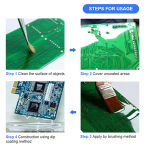 Không thấm nước và chống ẩm cách nhiệt conformal lớp phủ Dip lớp phủ phun ba bằng chứng sơn cho <span class=keywords><strong>PCB</strong></span> bảng điều khiển điện tử - Product Image 5