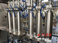 Machine de dosage, de remplissage et de bouchage automatique pour le miel, la mayonnaise, l'huile d'olive et les huiles de cuisson comestibles Solidpack