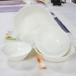 Cheap <span class=keywords><strong>Super</strong></span> White Porcelain Ceramic Rice Salad Bowl 6/7/<span class=keywords><strong>8</strong></span>/9/10 inch for Restaurant Hotel - Product Image 2