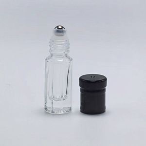 Wholesale 3ml 6ml 12ml Transparent Slender Octagonal Glass Cosmetic <b>Perfume</b> Essential Oil <b>Roller</b> Bottle - Product Image 4