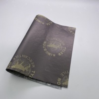 17 gsm, tissu cadeau de chaussures de marque de couleur noire, emballage de fleurs, logo imprimé personnalisé, emballage en papier de soie