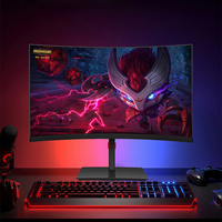Monitor Gaming Curvo LED Full HD de 27 Pulgadas y 180Hz con Resolución 2560x1440 para Escritorio, Venta al Por Mayor