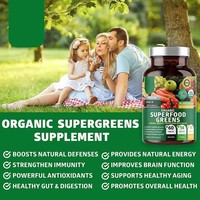 Superfood Fruit & Groente Capsules Vegan Super Green Immuunondersteunend Supplement voor Volwassenen