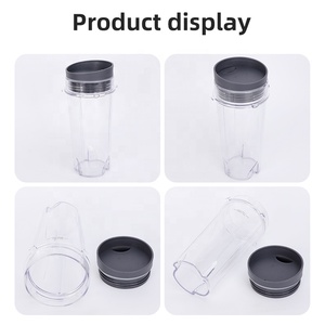 Bộ 2 Ly Máy Xay Sinh Tố 16Oz Dành Cho Các Bộ Phận Thay Thế Nin Cốc Phục Vụ Đơn Có Nắp Fit Nin Series BL770 BL780 BL660 <span class=keywords><strong>BL740</strong></span> BL8 - Product Image 5