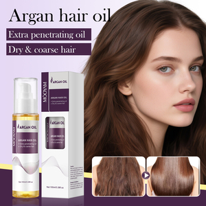 Olio per Capelli all'Argan Biologico 100ml con Etichetta Privata, Siero Riparatore per Capelli, Anti-Crespo, per Riparazione e Lucentezza - Product Image 3