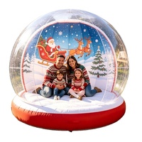 Globe de neige gonflable de 10 pieds en PVC, décorations de Noël, boule gonflable transparente, boule de neige pour fête