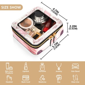 Most Popular Custom Fashion Design Cosmetic Box Travel Organizer Portable <b>Makeup</b> Storage Bag Luxury Small Toiletry Cosmetic <b>Case</b> - Product Image 3