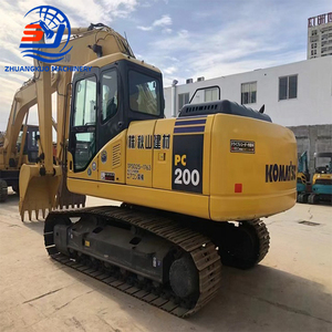 รถขุดไฮดรอลิกแบบตีนตะขาบ Komatsu PC200 PC200-8/200-6/200-7 ขนาด 20 ตัน สภาพดี ประสิทธิภาพสูง พร้อมเครื่องยนต์ ปั๊ม และมอเตอร์ มือสอง - Product Image 1