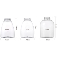 Bouteilles en plastique PET vides de 250 ml, 300 ml, 500 ml pour cosmétiques, avec logo, pour savon, shampoing, lotion moussante, pompe distributrice de liquide pour bébé