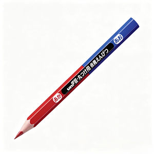 Lápices hexagonales de doble color rojo y azul Uni Learning para corrección de tareas escolares. - Product Image 2