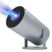 Projecteur HY300 Pro+ Android 14, prise en charge 4K, Wi-Fi 6, BT5.4, écran LCD portable, 260 lumens, courte focale, home cinéma, haut-parleur 5W