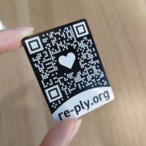 Laser khắc mã vạch nhãn Anodized Anodized Nhôm hàng tồn kho số Serial theo dõi ID tài sản thẻ cho thiết bị - Product Image 1