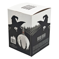 Nouvelle boîte cadeau pliante rigide en carton haut de gamme personnalisée pour l'emballage de vins de luxe, whisky, vodka, vin rouge