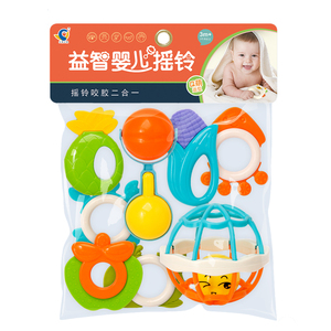 Vente en gros Ensemble de 9 pièces de jouets de dentition en plastique pour animaux mignons Jouet pour <span class=keywords><strong>1</strong></span> an <span class=keywords><strong>Hochet</strong></span> pour nouveau-né Jouets de 6 à 12 <span class=keywords><strong>mois</strong></span> Hochets pour bébé - Product Image 4