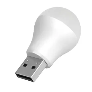Hersteller energiesparend mini USB Led Nachtlicht Stecker Licht kompakte LED-Glühre tragbare Beleuchtung für Auto, Flur