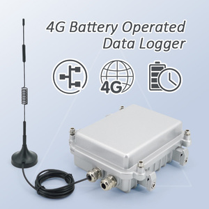 เครื่องบันทึกข้อมูลแบบใช้แบตเตอรี่ 4G พร้อมเสาอากาศ อุตสาหกรรม รองรับ Modbus MQTT ไร้สาย บันทึกช่องสัญญาณอนาล็อก OEM กันน้ำ - Product Image 1