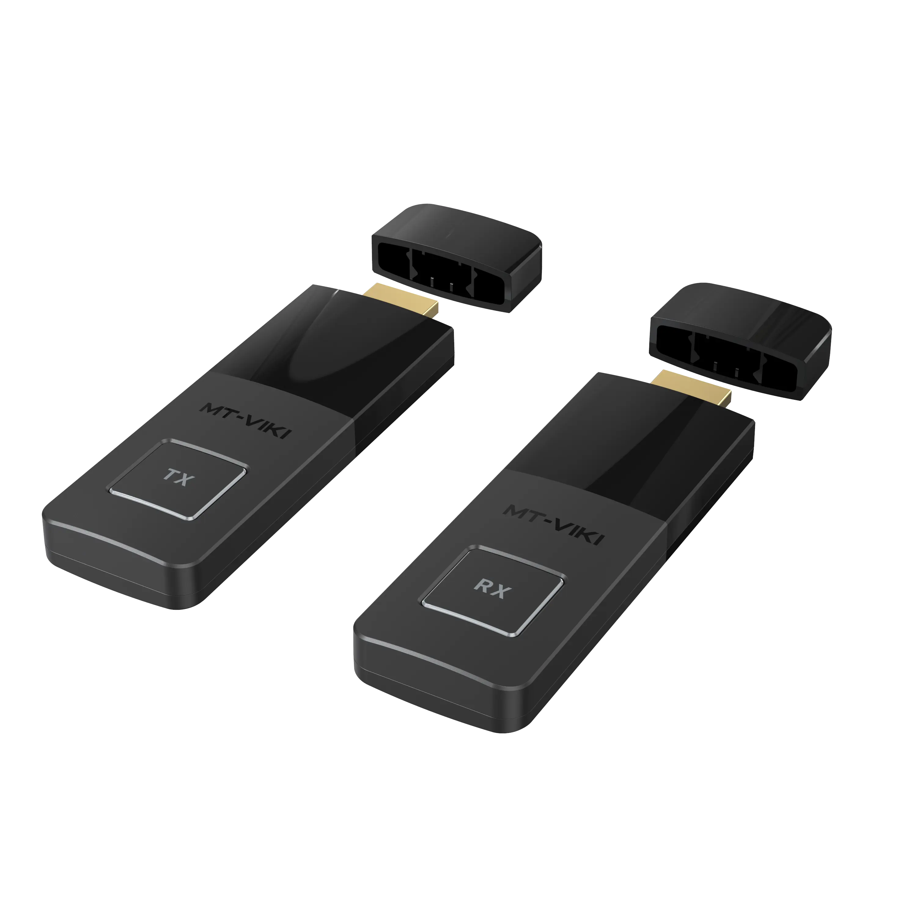Pemancar dan penerima HDMI nirkabel, tampilan baru 2024 30m, MT-VIKI 100ft Portable HDMI Wireless Extender untuk ruang rapat