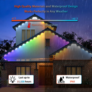 Twinklight giáng sinh điểm ánh sáng trang trí thông minh điều khiển đầy màu sắc phổ biến vĩnh viễn <span class=keywords><strong>LED</strong></span> Pixel boule Lumineuse exterieur - Product Image 3