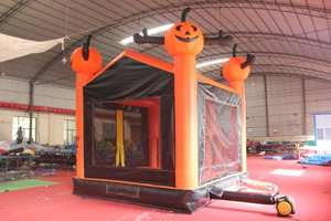 WINSU - Castillo Inflable Grande de PVC con Certificación CE, Resistente al Fuego y al Agua, Fácil de Instalar, Ideal para Halloween - Product Image 2