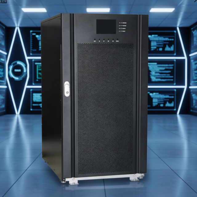 10kVA/15kVA/20kVA/30kVA/40kVA Three Phase Tower UPS Pure SineWave Output Double Conversion Online UPS for Computer Critical Load