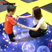 Machine de jeu interactive pour enfants Kuermai, trampoline d'intérieur, jeux de réalité virtuelle - Écran LCD portable léger, 1080p HD, Wi-Fi