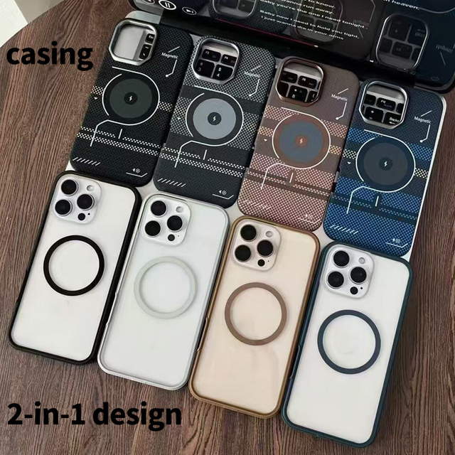 2-IN-1 Detachable Phone Case for iPhone 17 16 Pro Max 15 14 Plus 13 12 11 Magnetic Anti-drop Protective Phone Case