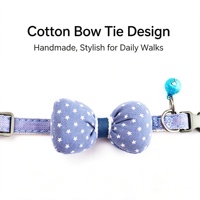 Collier de mode pour chien avec nœud papillon, accessoires pour collier d'animal de compagnie, collier réglable pour chat, laisse pour chiot, fournitures pour animaux de compagnie en gros
