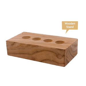 Soporte de mesa de madera para 4 MISWAK/SIWAK/SEWAK/PEELU MISWAK, soporte de madera, cálculo de sarro, manchas de dientes, cavidad dental, dolor de dientes - Product Image 3