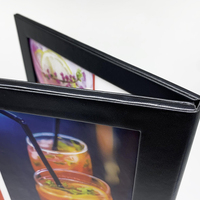 Menu LED Lumineux Rechargeable pour Restaurants et Bars, Affichage 3 Vues, Carte des Vins LED, Menu Lumineux LED