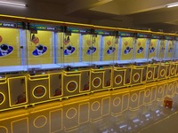 Machine à griffes HEROVR en promotion pour enfants, paiement par pièces/billets/cartes de crédit, écran tactile, capacité 360-600, certifiée CE