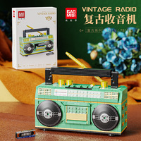TAIGAOLE Jeu de construction ensemble modèles rétro machine à écrire gramophone caméra radio horloge à assembler pour collection