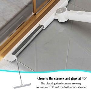 Promotional Telescopic Broom Magic Silicone Broom Bathroom Wiping Sweeper Floor Scraping Broom Telescopic <b>Pole</b> Cleaning Mop - Product Image 4