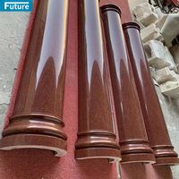 Pierre de granit rouge foncé flambé poli naturel OEM pour la décoration de la maison Carreaux de panneau mural Carreaux de sol Carreaux de dessus de vanité d'escalier