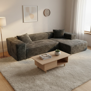 Canapé d'angle modulaire moderne et minimaliste en éponge haute résilience, rembourré, fabriqué en Chine, meubles durables et confortables pour salon - Product Image 1