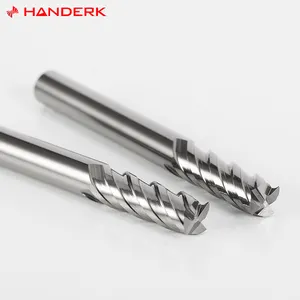 HANDERK Hrc45/55/65/75 Вольфрамовая сталь с плоским концом 2/3/4 фреза для станка с ЧПУ