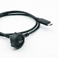 LSHITECH M20 IP67 Type-C 3.1 Mâle 1M Connecteur de câble étanche industriel OEM