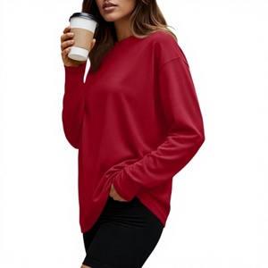 Camisetas de Manga Larga Extra Grandes para Mujer, al por Mayor, con Logotipo Personalizado OEM, Directo de Fábrica, Tops de Otoño 2026, Camisetas Básicas Casuales, Ropa Y2K - Product Image 6