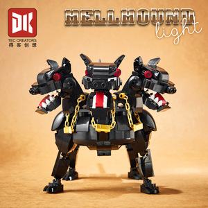 Dekechuangxiang 7044 Chien à trois têtes de la Porte des Enfers, Blocs de construction en plastique éducatifs et technologiques, 40 pièces à assembler - Product Image 2