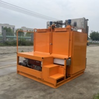 Chaudière de marquage routier thermoplastique à double cylindre hydraulique 1T*2 pour préréchauffeur de colle thermofusible