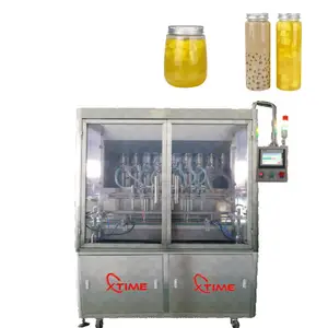 Automatic edible oil olive oil sunflower seed oil 4 heads filling machine, filling production line