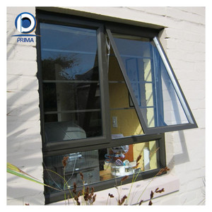 Ventana Abatible de Aluminio Prima White Sash, Ventanas de Doble Vidrio Templado con Rejilla - Product Image 2