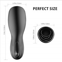 Männer-Masturbationsbecher mit Vibration, Realistische Form, Breiter Eingang, Tragbares Mini-Taschensextoy für Männer