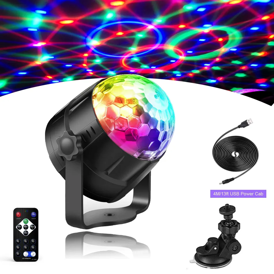 Đèn Flash Quả Cầu Disco 7 Màu USB Giá Xuất Xưởng Đèn Disco Dj Đèn Tiệc Khiêu Vũ Âm Nhạc Tiệc Tùng Quán Bar