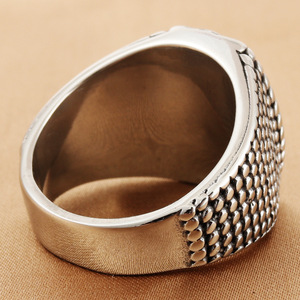 Men's Stainless Steel <b>Cross</b> <b>Ring</b> <b>Silver</b> Punk Style Retro Fashion Jewelry Gift 280720 - Product Image 2