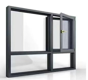 KT Design moderno tranquillo Patio in alluminio vetro cerniera <span class=keywords><strong>finestra</strong></span> nera <span class=keywords><strong>finestra</strong></span> <span class=keywords><strong>a</strong></span> battente <span class=keywords><strong>per</strong></span> la casa in lega di alluminio telaio in vetro temperato - Product Image 1