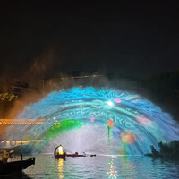 Water Faery Kommerzieller Outdoor-Laser-Projektions-Wasserbrunnen Filmbildschirm Edelstahl 304 für Nacht-Wassershows