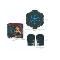 Jeu de boxe électronique intelligent avec cible murale musicale et gants – Jouet d'entraînement de réflexes pour le sport